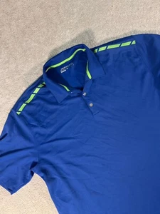 Nike Golf Polo Shirt Mens Adult XL Extra Large Blue Green Sleeve “logo” - Picture 1 of 11