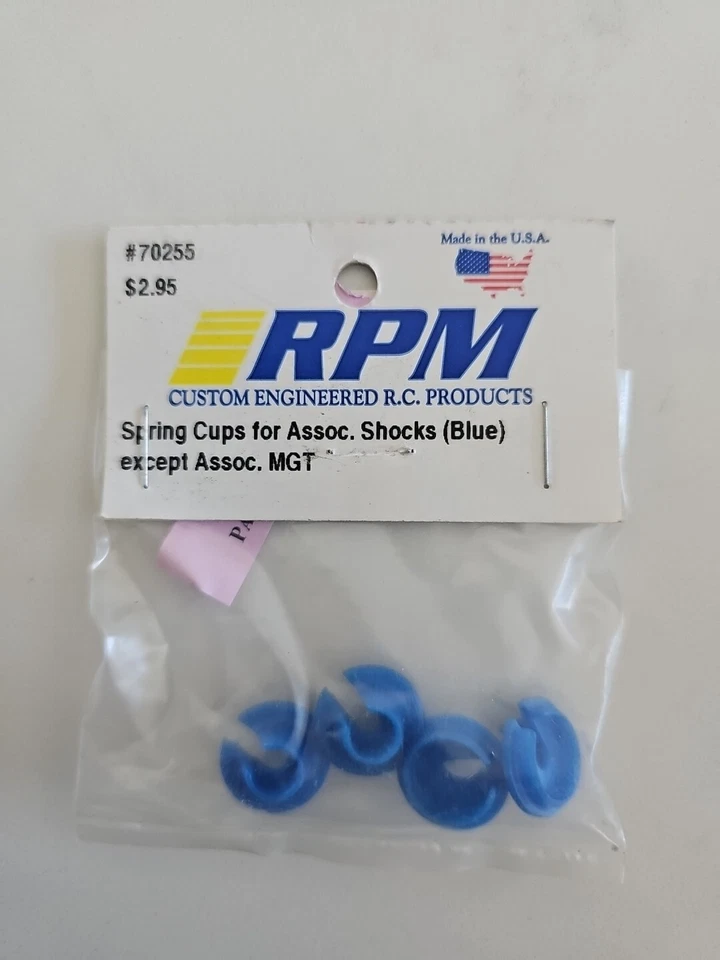 New RPM Spring Cups Lower Blue Team Associated (4) 70255 - Image 1 of 1