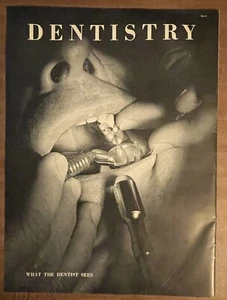 1939 Dentistry What Dentist Sees Life Magazine Photo Office Decor 1930s Print Ad - Picture 1 of 1