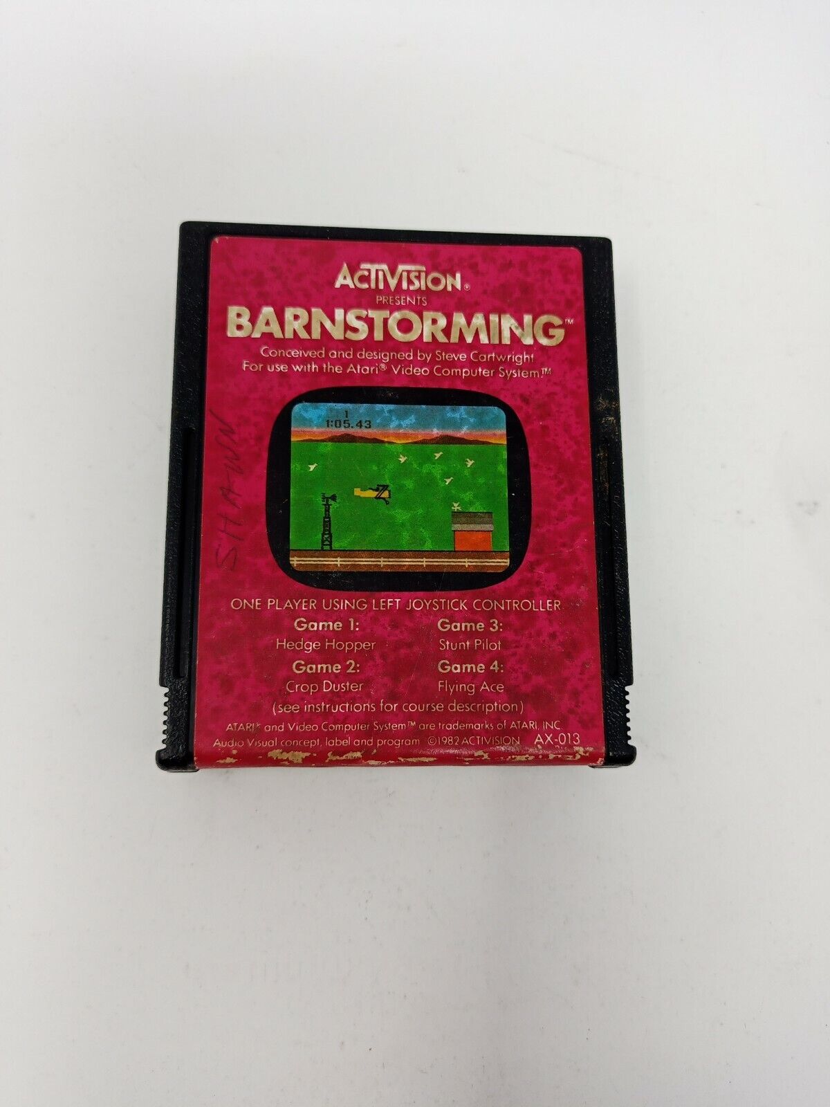 Barnstorming Atari 2600 Game *Cleaned & Tested*