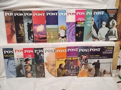 1967 Saturday Evening Post Magazines Lot of 19 or make offer for any groups - Image 1 of 4