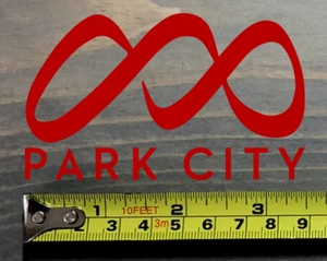 Park City Sticker Decal Mountain 3.5" DIE CUT Ski Resort Red Utah The Canyons