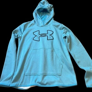 Under Armour Women's Fashion Big Logo Hoodie Small Blue S - Picture 1 of 2