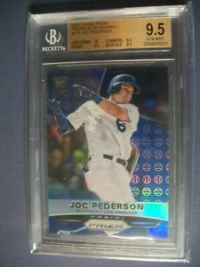 JOC PEDERSON 2015 Panini Prizm Blue Baseball Prizms BGS GEM MINT 9.5 RC Dodgers - Picture 1 of 1