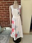 M&S Stunning Floral Graphic Print Belted Fit & Flare Occasion Dress Size 14 