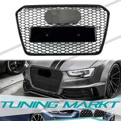 Black Honeycomb Grill Grille For AUDI A5 8T S5 Coupe Sportback 2012-2016 MOPF - Image 1 of 4