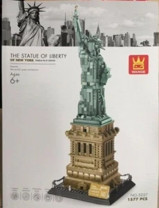 The Statue of Liberty 177x177x464mm, 1577pcs ,Wangeblocks and instruction - Picture 1 of 1