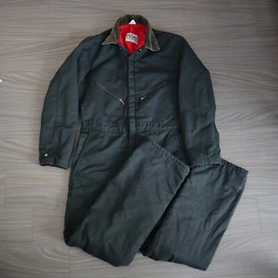 Vintage 90s Walls Blizzard-Pruf Insulated Medium Snowsuit M Gray Green Workwear - Image 1 of 4