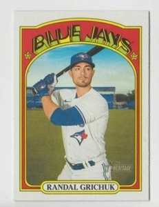 (10) Randal Grichuk 2021 TOPPS HERITAGE BASE CARD LOT #233 TORONTO BLUE JAYS - Picture 1 of 1