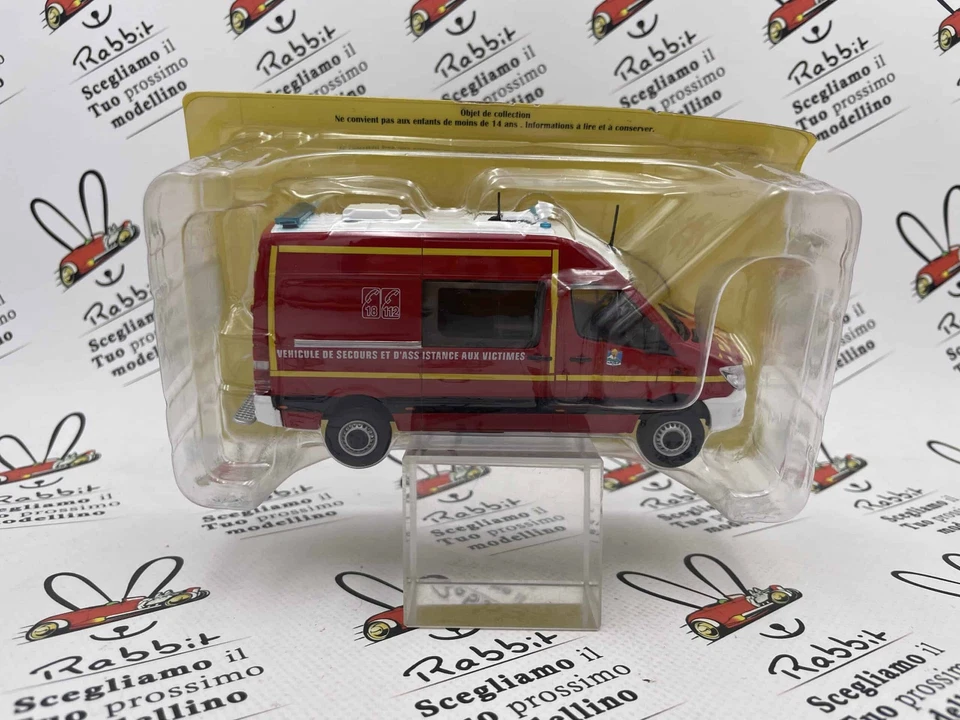 LEGERS POMPIERS 1/43 " MERCEDES BENZ SPRINTER 4X4 VSAV (5) HACHETTE - Immagine 1 di 2