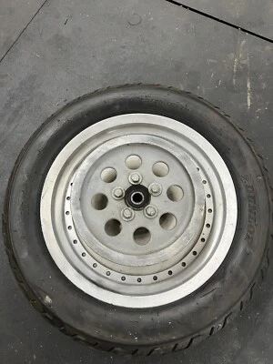 2000-2005 Harley Sportster XL883 Custom XL 883 Rear Wheel Rim Tire 130/90 B16 - Image 1 of 4