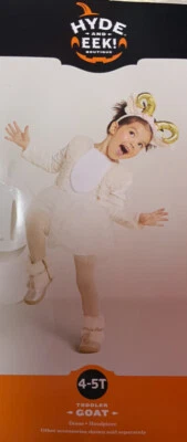 ✅ Toddler Hyde & EEK! Goat Halloween Costume Dress Size 4T-5T - Image 1 of 3