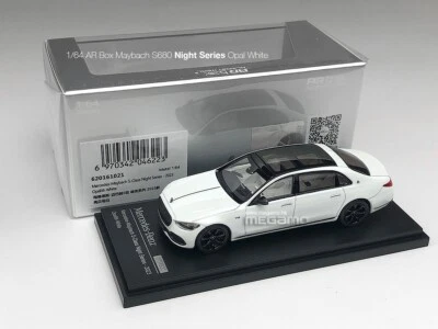 1/64 Almost Real AR Box Mercedes Maybach S680 w223 z223 Night Series Gloss White - Image 1 of 4