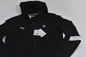 Sudadera con capucha y cremallera para hombre Puma logotipos BMW Motorsport - nueva - negra pequeña - Imagen 1 de 3