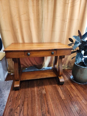 Antique 1800s  Early American/Empire Style Library Table/Writing Desk Cover