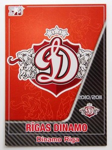 2010-11 KHL Dinamo Riga SILVER Pick a Player Card