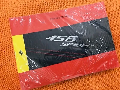 SELLADO⚠️2015 FERRARI 458 SPIDER MANUAL DEL PROPIETARIO SOLO FUNCIONA 2014 2013 2012 (NOS) Foto 1 de 3