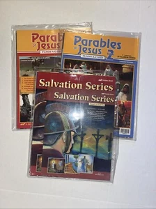 Abeka Bible Curriculum Flash-A-Card Parables Of Jesus, Series 1-2 + Salvation - Picture 1 of 3