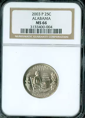 2003 P ALABAMA QUARTER NGC MS66 BUSINESS STRIKE   * - Image 1 of 2