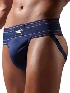 Omtex Athletic Wolf Cotton Supporter Jockstraps with Cup Pocket Pack of 1 CA - Picture 1 of 13