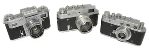 lot 3 pieces Rangefinder cameras Zorki C, Zorki 4 and Kiev 2315/303 - Picture 1 of 7