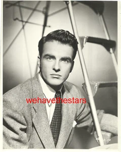 VINTAGE Montgomery Clift SEXY ABBASTANZA BELLO '49 ritratto pubblicitario - Foto 1 di 1