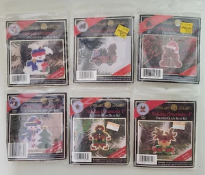 Lot of 7 Vintage Mill Hill Holiday Ornament Counted Glass Bead Kits Christmas - Picture 1 of 8