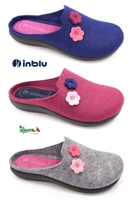 INBLU ecofriends ciabatte pantofole donna solettaSOFT basse invernali EC VOLPE