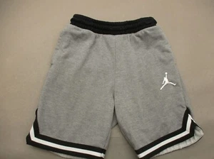 Air Jordan Size 12-13 YRS Boy Cotton Blend Gray Pocket Athletic Sweat Shorts 083 - Picture 1 of 8