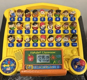 VTech Interactive Alphabet Classroom Kids Educational Learning Toy Yellow Tested - Picture 1 of 7