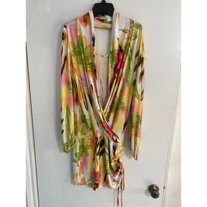 Savee Couture Laguna Beach mini dress women's L handmade floral event going out - Picture 1 of 5