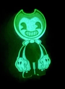 RARE Bendy and the Ink Machine 3" GLOW-IN-DARK Bendy Figure - Picture 1 of 2