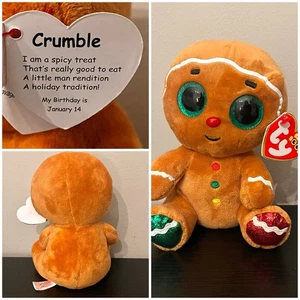 TY Brand “Crumble” Gingerbread Man Beanie Baby NWT - Picture 1 of 4