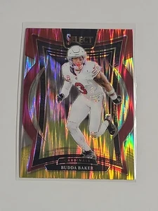 Panini Select 2024 - Budda Baker Concourse #14 rojo y amarillo Flash Prizm - Imagen 1 de 2