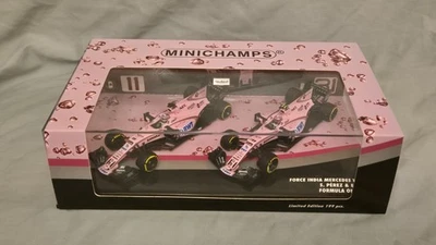 Force India 1/43 VJM10 Mercedes 2017 Sergio Perez and Ocon F1 car set  Ltd. Ed - Bild 1 von 4