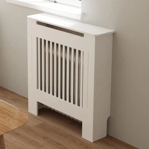 Copritermosifone Moderno Bianco Mobiletto in MDF Orrizzontale S - Foto 1 di 12