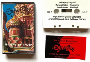 SYNAPSE SWORD of TRUTH PROG METAL DEMO 1989 CASSETTE CONTACT CARD BRYN ANDERSON - Bild 1 von 4