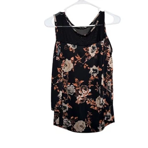 Moa Moa Blouse Women's Medium Mesh Cold Shoulder 3/4 Sleeve Shirt Top Boho - Picture 1 of 8