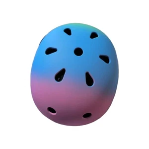 Kinder kleiner verstellbarer gelb blau Ombré Farbverlauf Skate Fahrrad Helm - Bild 1 von 4