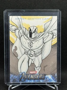 2012 Upper Deck Marvel Avengers Assemble Artist Sketch Card Boo Moon Knight 1/1 - Bild 1 von 2