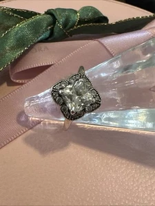 PANDORA Crystallised Floral Fancy Ring #190966CZ Size 54 Genuine ALE - Picture 1 of 8