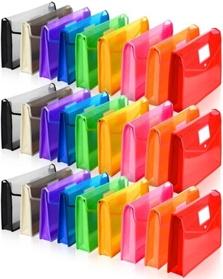 B4 Plastic Expanding File Folders Wallet for School Classroom Envelope File F... - Image 1 of 4