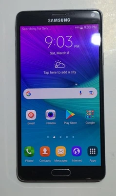 Samsung Galaxy Note 4 32GB 4G LTE Black SM-N910V, Carrier Sprint - Image 1 of 4