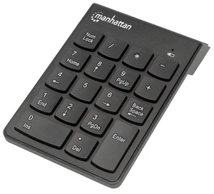 Klawiatura numeryczna Manhattan, bezprzewodowa (2,4 GHz), mikroodbiornik USB-A, 18 pełnowymiarowych - Zdjęcie 1 z 4