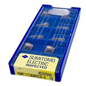 10 pcs of Sumitomo carbide inserts: AOMT170508PEER-H ACU2500 - Picture 1 of 4