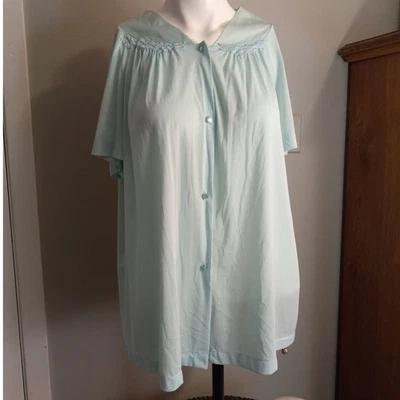 Juego de pijama vintage años 70 Vanity Fair XL verde menta retro satinado herencia Grannycore Foto 1 de 4