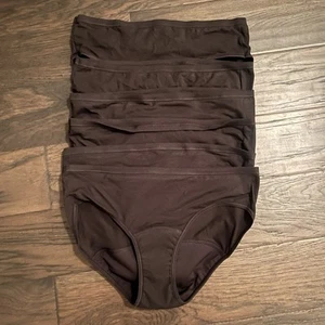 NEW Hane’s Girls Comfort Period Underwear Size 18 Six Pair Black - Picture 1 of 4