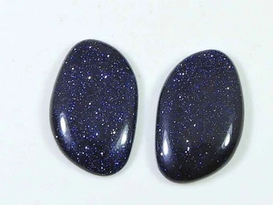 19.60Cts. Treated Sunstone (14mm X 23mm each) Cabochon Match Pair O111 - Picture 1 of 9