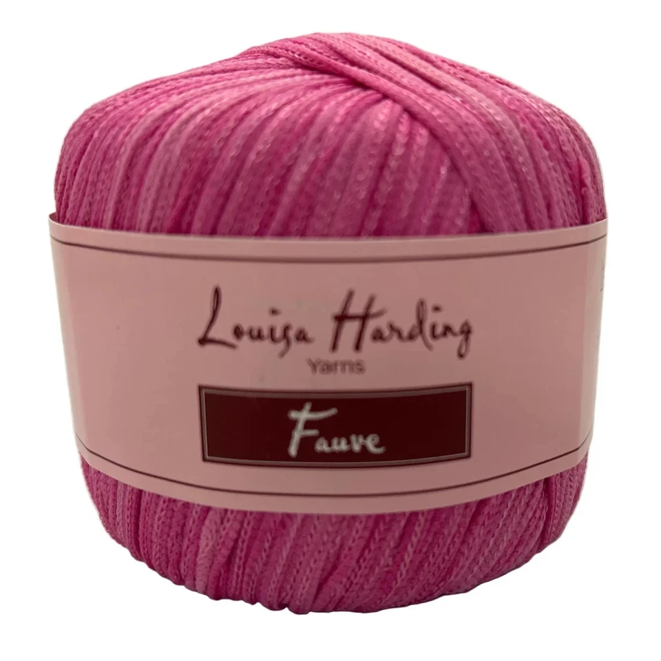 Louisa Harding Yarns Fauve #9 Pink Faux Suede DK Nylon Ribbon Tape Yarn NEW - Image 1 of 3