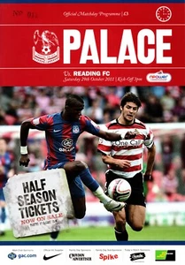Crystal Palace v Reading FC 2011-2012 Championship Programme 29.10.2011 - Bild 1 von 1